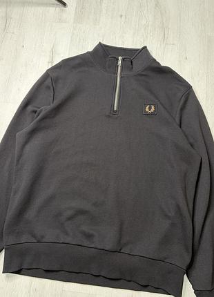Чоловіча кофта 1/4 зіп fred perry розмір xxl 3