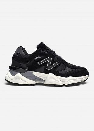 Женские кроссовки new balance 9060 black/white/smb+ 🔗