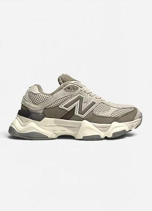Женские кроссовки new balance 9060 gore-tex taupe/beige / smb+ 🔗