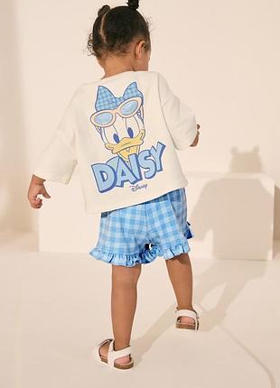 Костюм комплект daisy duck футболка оверсайз шорти next 3-4 роки, 104 см
