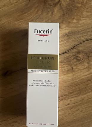 Крем для обличчя eucerin anti-age hyaluron-filler + elasticity eye care spf 20