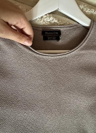 Стильний чоловічий текстурний джемпер massimo dutti (extrafine cotton) 7