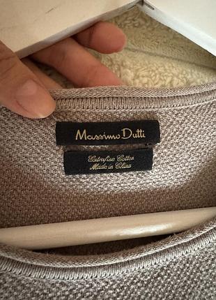 Стильний чоловічий текстурний джемпер massimo dutti (extrafine cotton) 4