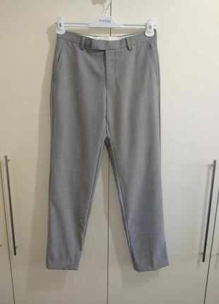 Штаны m&s шерсть 100% серые брюки autograph uniqlo zara h&m massimo dutti