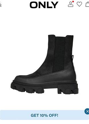 Черевики only tola chunky boots, чорні, розмір 38