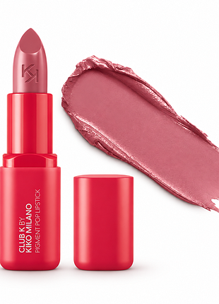 Кремовая помада для губ kiko milano club k pigment pop lipstick - 20 ate o'clock - холодный розово-лиловый (000110-20)