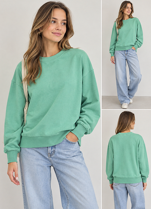 Мятный свитшот dunnes, р.м, без нюансов