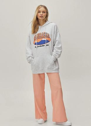 Жіночі брюки nasty gal персикові широкого крою, розмір m