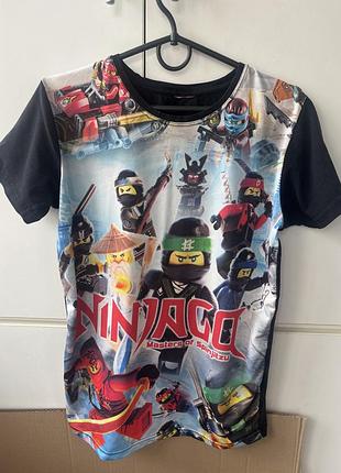 Футболка для хлопчика ninjago, різнокольорова, розмір 158