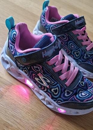 Мигающие кроссовки skechers heart-light/ размер 32 оригинал