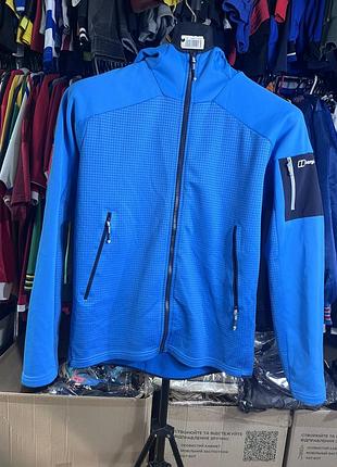 Кофта чоловіча berghaus sidley hooded fleece синя, розмір m