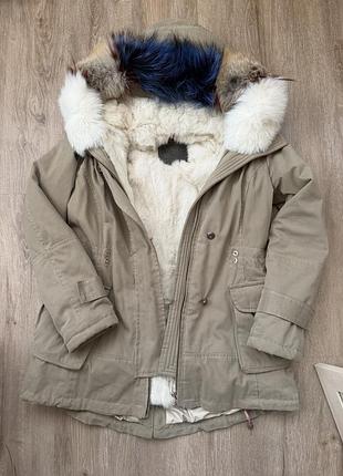 Парка жіноча wild arctic з натуральним хутром