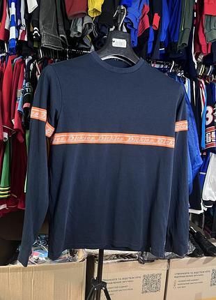 Чоловічий лонгслів dickies west ferriday long sleeve t-shirt темно-синій, розмір m