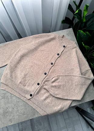 Кардиган з додаванням вовни бежевого кольору no name… в складі 10% wool 🔥