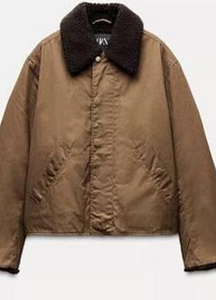 Куртка zara овчина