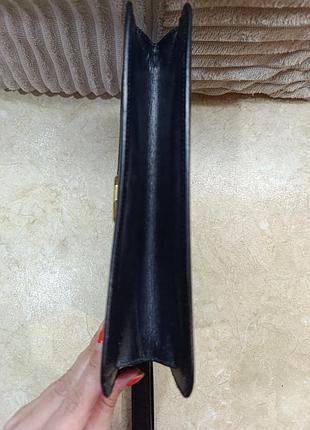 Винтажный кожаный клатч givenchy paris (оригинал) 5