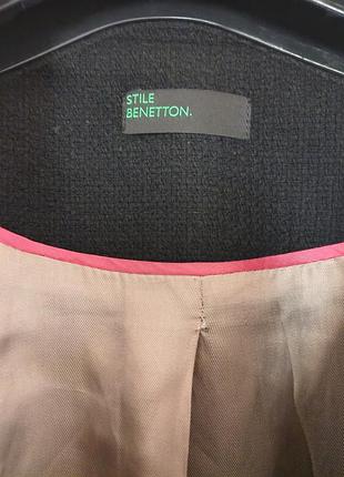 Шерстяное осеннее пальто benetton, m. 7