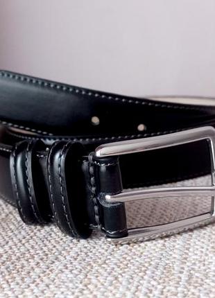 Черный кожаный ремень buckle nickel free 100