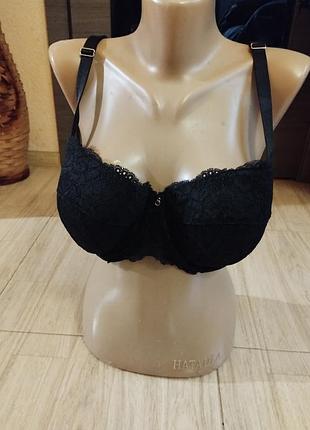 Розкішний чорний мереживний бюстгальтер ann summers, розмір 90g (40f)