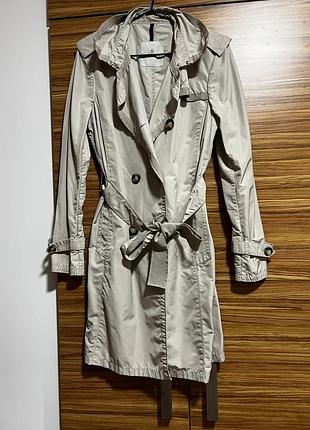 Жіночий тренч moncler бежевий