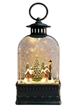 Новогодний музыкальный ночник xmas wdl-23013e в форме винтажного фонаря, высота 20,5 см. (10086)