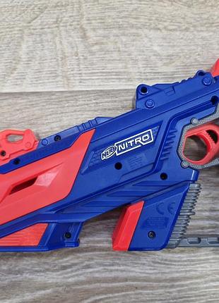 Трек бластер nerf nitro синій 2