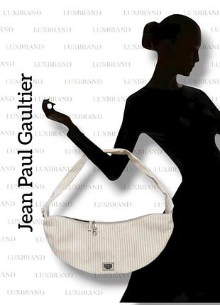 Сумка хобо из текстиля jean paul gaultier
