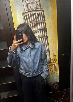 Трендова джинсова куртка zara 🩵