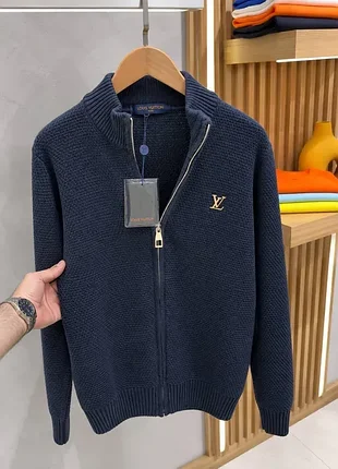 Светр чоловічий louis vuitton синій з білим s-xxl