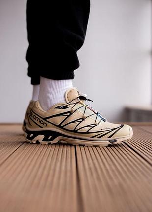 Мужские кроссовки salomon xt-6 BSDx safari/black / smb+ 🔗