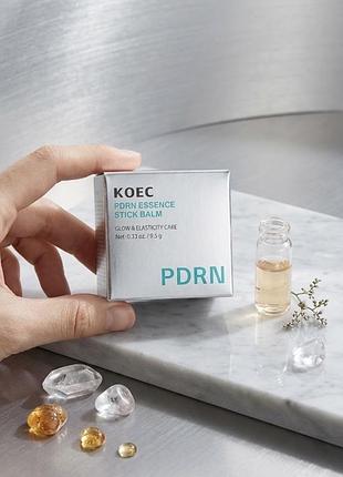 Koec pdrn essence stick balm (9.5 г)    действие: эссенция-стик для повышения упругости кожи и создания естественного эффекта сияния (glow