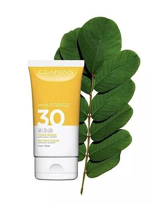 Clarins sun care cream spf 30 — сонцезахисний крем для тіла, 75 мл, франція