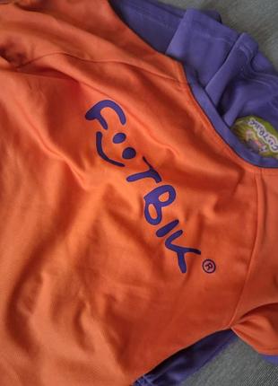 Футбольна форма footbik помаранчева з фіолетовим для дітей