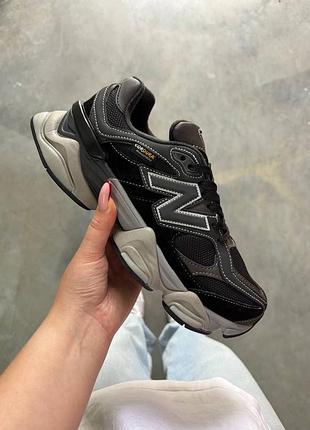 New balance 9060 black cordura gore-tex termo/нью беленс 9060 чорні кордура гор текс термо 36 37 38 39 40 41 42 43 44 45