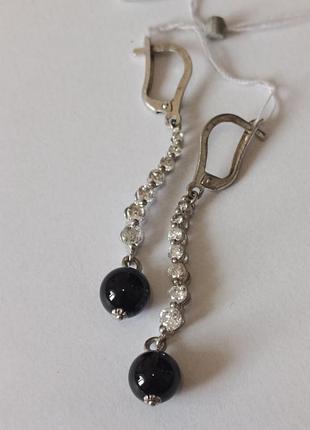 Серебряные серьги 925 пробы, вес 4, 62