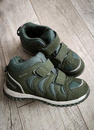 Черевики для хлопчиків viking gore-tex, хакі, 31 розмір