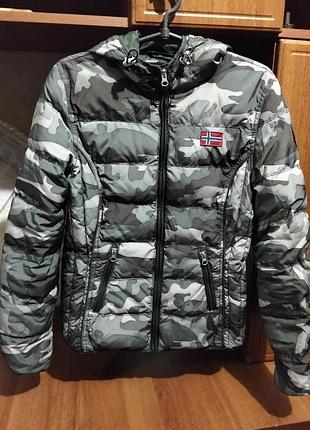 Куртка чоловіча geographical norway камуфляжна