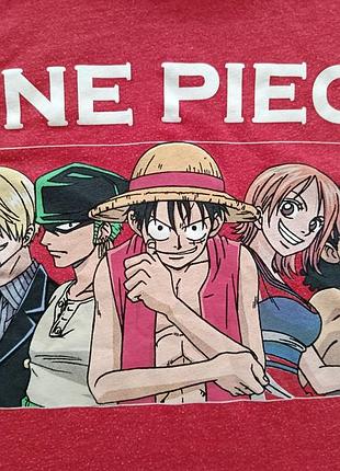 Футболка с коротким рукавом и аниме-принтом «one piece» бренда primark луфи и вся банда