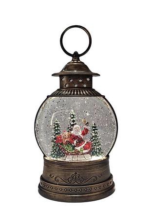 Новогодний декоративный ночник xmas wdl-2103a в форме винтажного фонаря, высота 25 см. (10083)