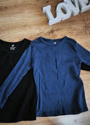 Водолазки для дітей h&m, чорний та синій, бавовна