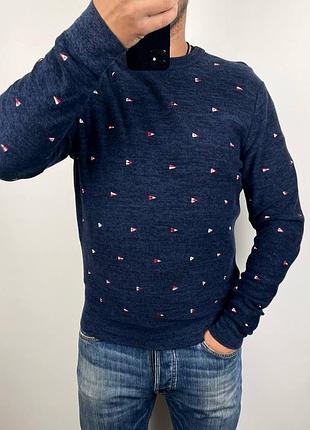 Tommy hilfiger монограмний чоловічий пуловер , кофта