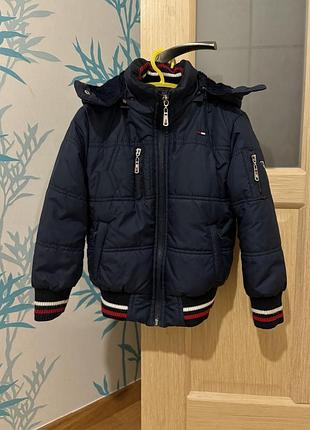 Куртка для хлопчика tommy hilfiger синя демісезонна