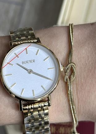 Годинник burker ruby petite gold white 2