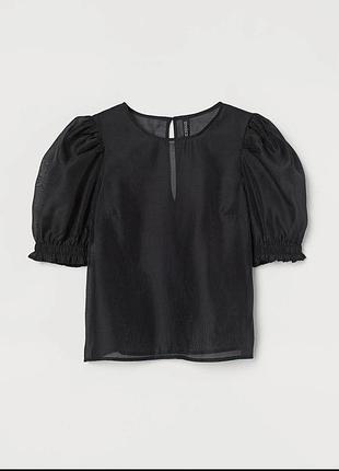 Чорна блуза h&m