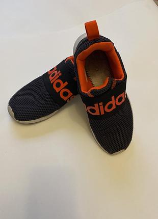Кросівки чоловічі adidas темно сині з помаранчевим, 37 розмір, довжина устілки 23,5 см