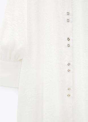 Подовжена блуза плаття сорочка zara