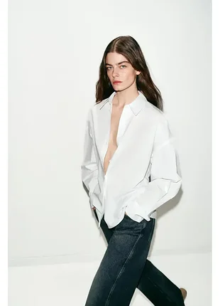 ☁️ біла сорочка від zara 5