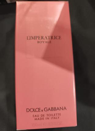 Розовая императрица! королевский парфюм dolce & gabbana l`imperatrice royal 100ml абсолютно новый. лот м3
