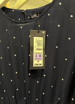 Новое вискозное миди платье m&amp;s collection 8