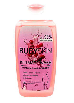 Гель для интимной гигиены "rubyskin" cranberry extract & probiotics 250 мл